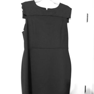 Calvin Klein Black Size 14 Dress with Gold Zipper
